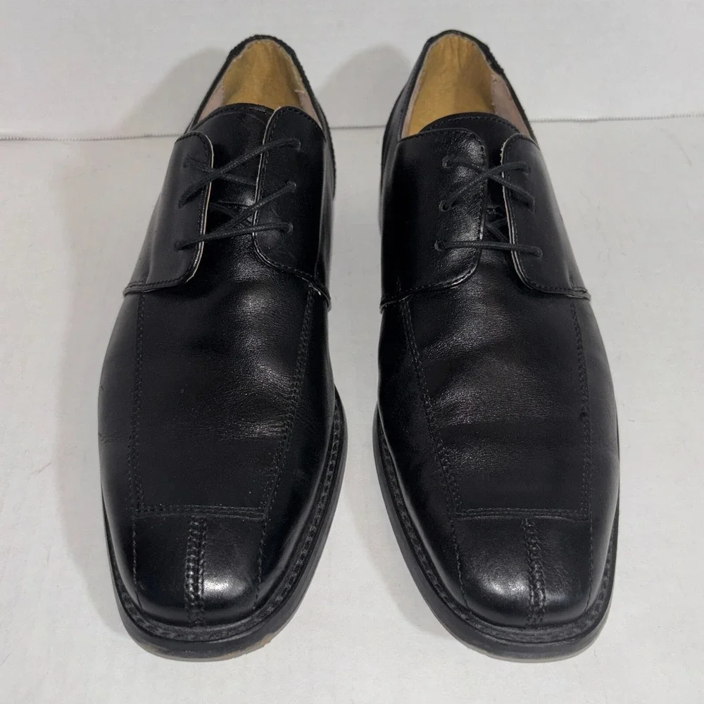 Florsheim Black Split Toe Square‎ Toe Oxfords men's size 10D